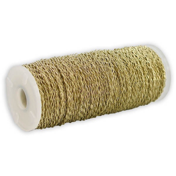 Bouilloneffektdraht gold