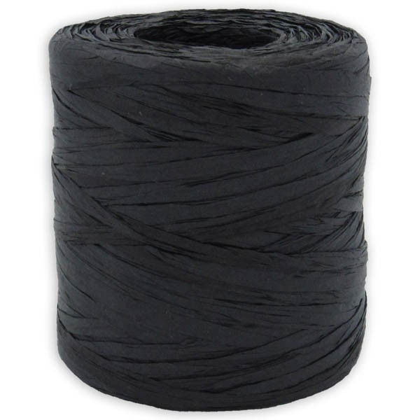 Papier Raffia schwarz