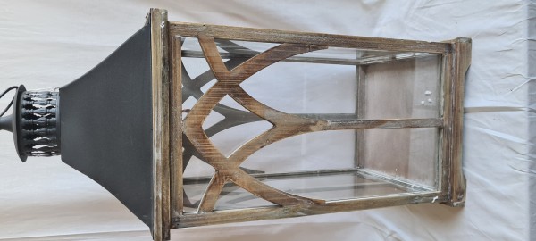 Laterne braun - L30xB30xH72cm