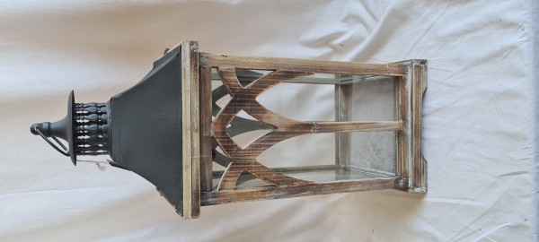 Laterne braun - L20xB20xH52cm