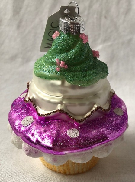 Ornament Muffin Cupcake Topping Weihnachten Glas Kugel Christbaumschmuck