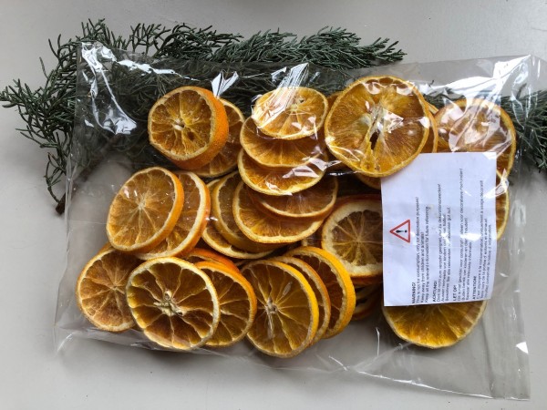 Orangenscheiben Orangen getrocknet 250 g Basteln Weihnachten